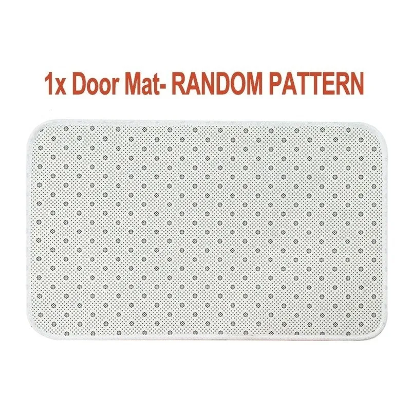 (1/3/4pcs)Red Flower Waterproof Shower Curtain Anti-slip Bath Mat Carpet Rug Toilet Cover Mat For Home Bathroom Decor