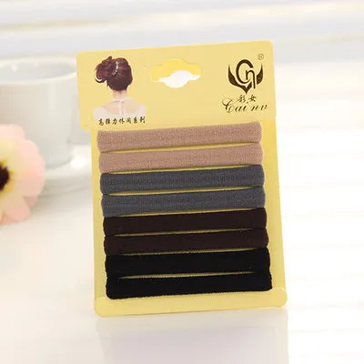 3 piece/lot Mixed Color High Elastic Seamless Durable Hair-Friendly Hair Band Rubber Bands for Hair Accessories Headwear