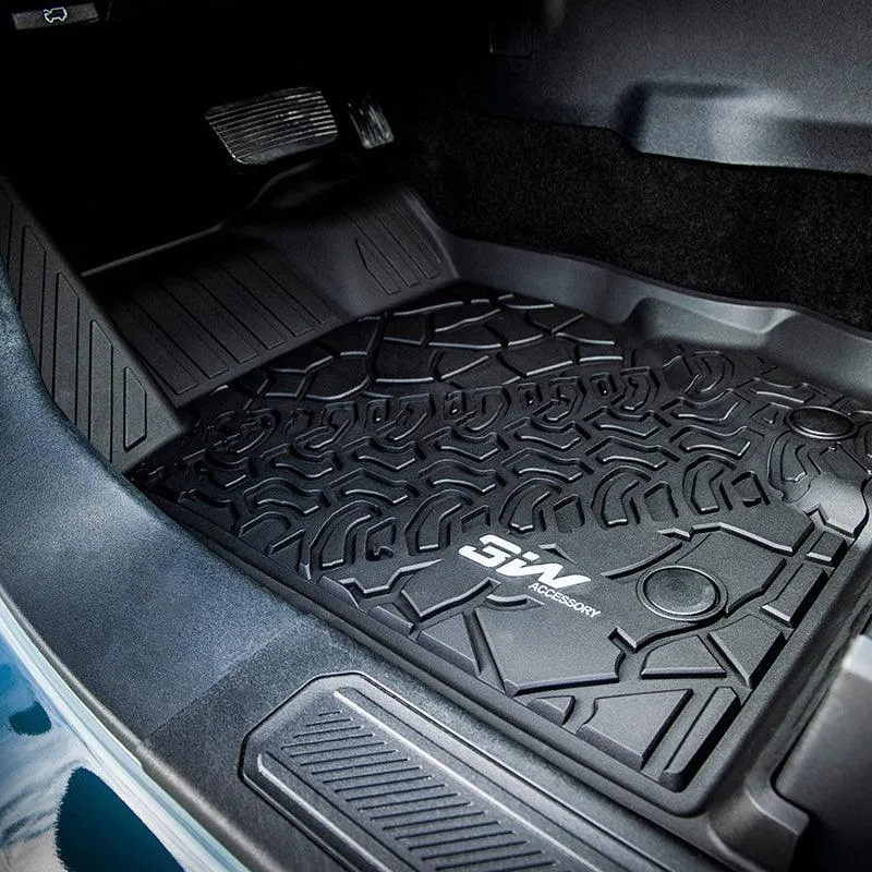 3W Ford Bronco 4-Door 2021-2024 Floor Mats / Trunk Mat TPE Material & All-Weather Protection