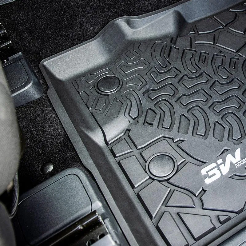 3W Ford Bronco 4-Door 2021-2024 Floor Mats / Trunk Mat TPE Material & All-Weather Protection