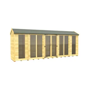 4ft x 18ft Apex Summer House (Full Height Window)