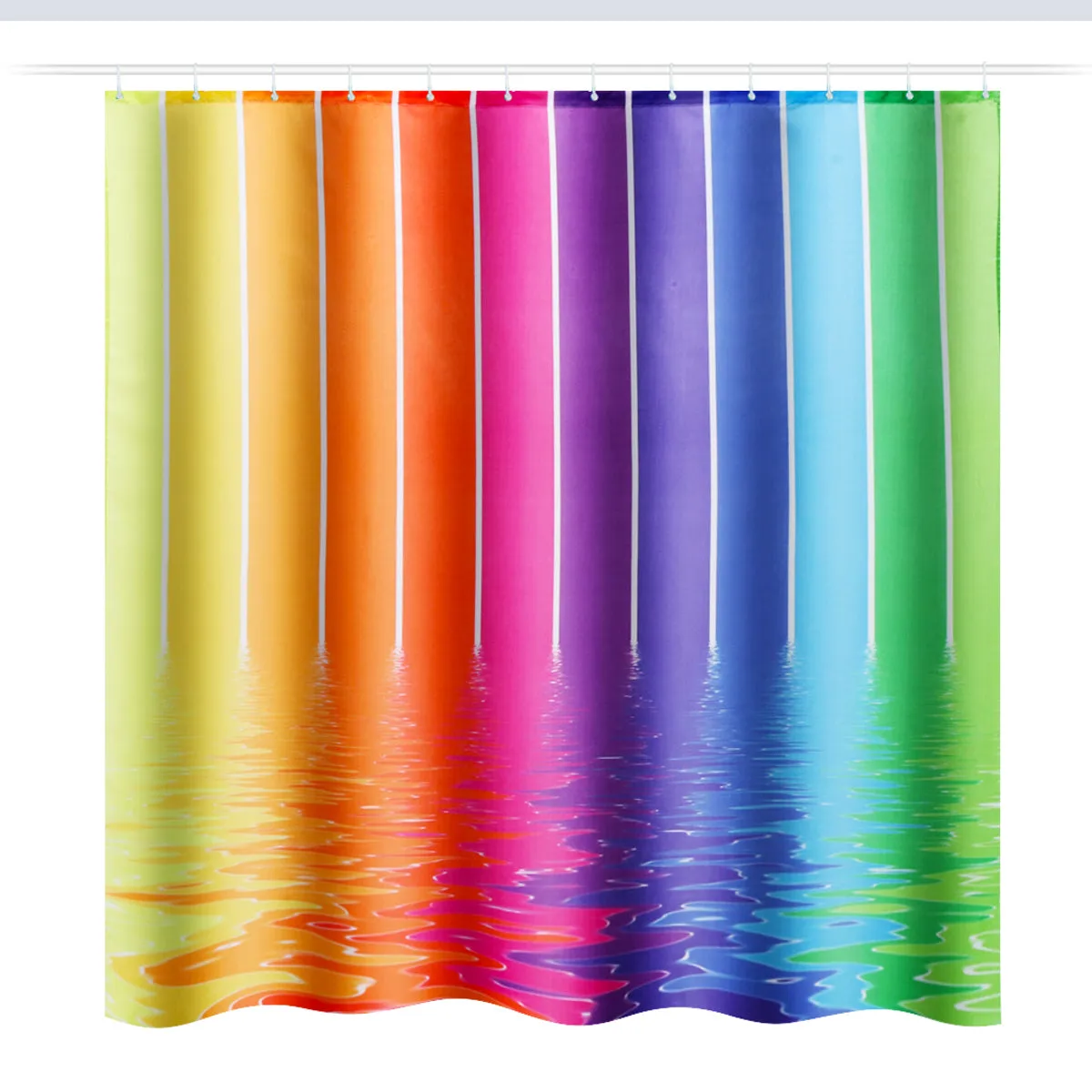 4PCS Bathroom Set Watermark Rainbow Bath Shower Curtain   Toilet Cover Mat   Pedestal Rug Mat   Bath Mat Carpet