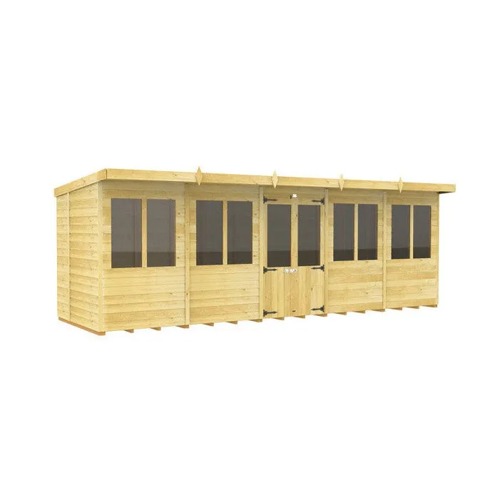 6ft x 20ft Pent Summer House