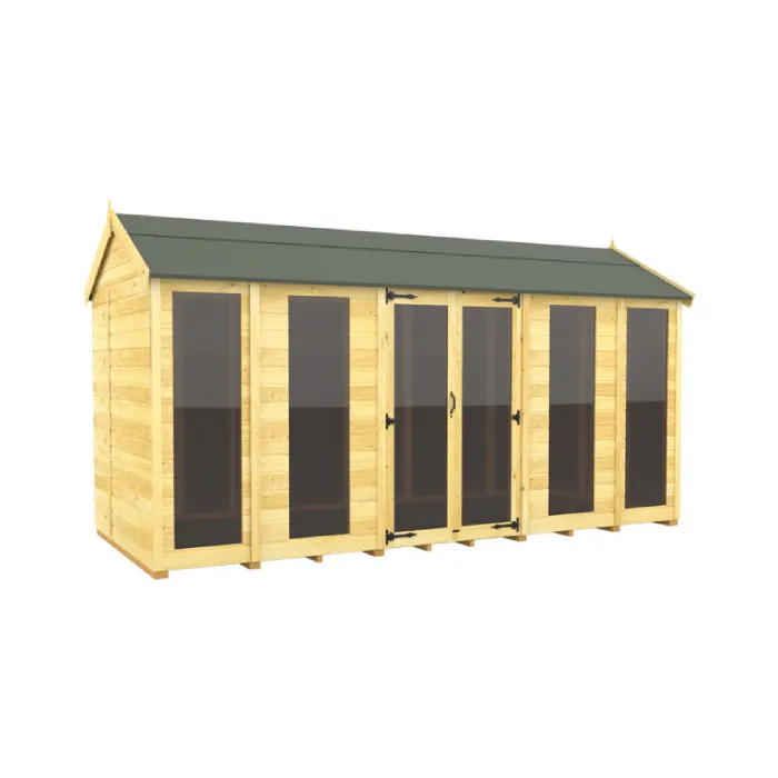 8ft x 14ft Apex Summer House (Full Height Window)