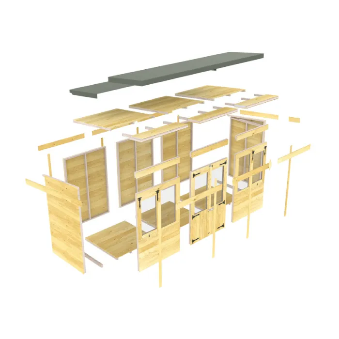 8ft x 16ft Pent Summer House