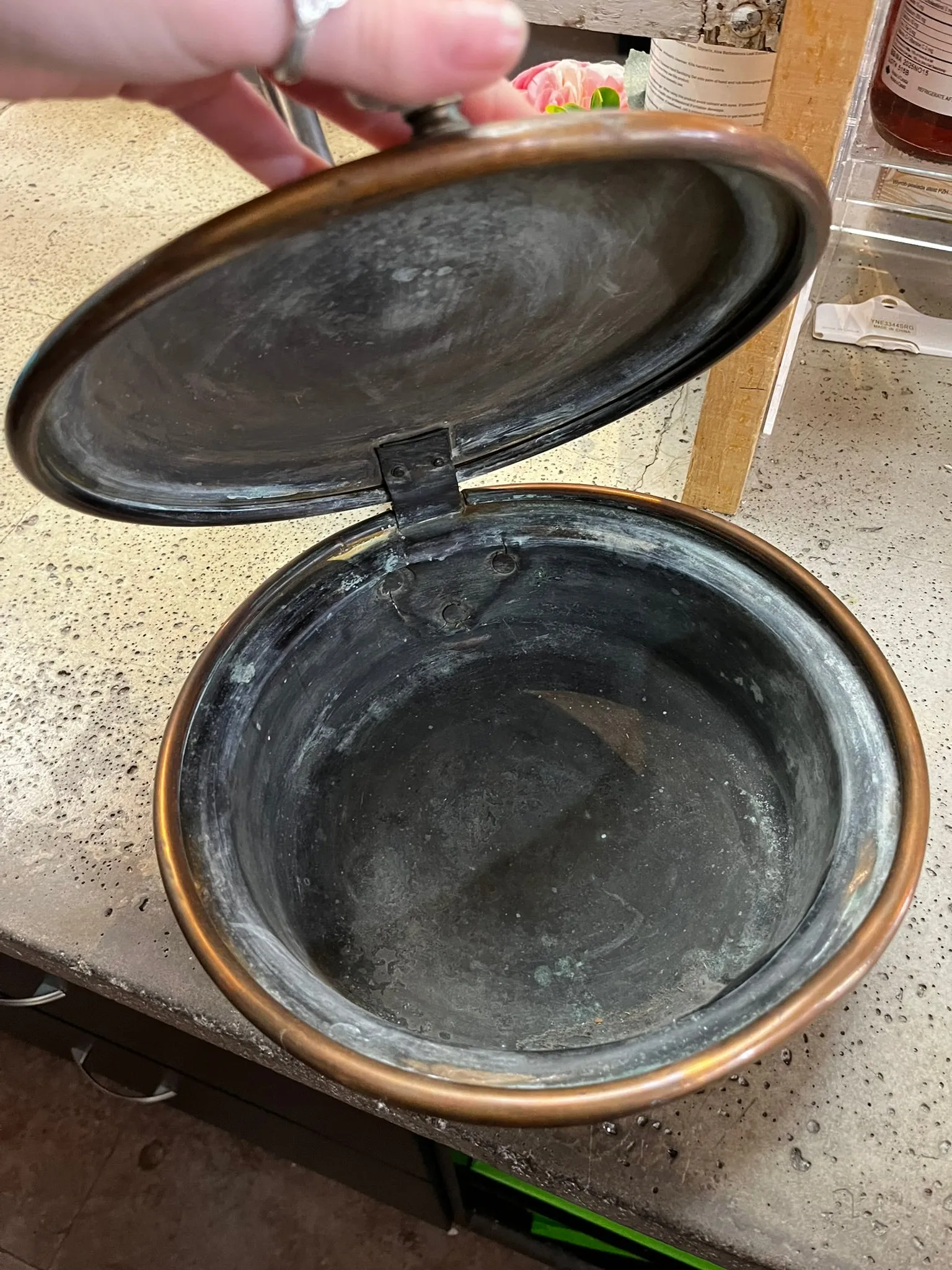 Antique Copper Bed Warmer