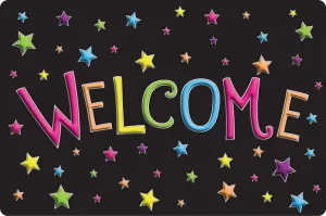 Ashley Colorful Stars Fun Floor Welcome Mat (ASH 91521)