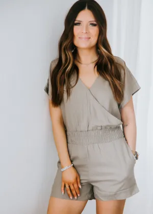 Augusta Smocked Waist Romper