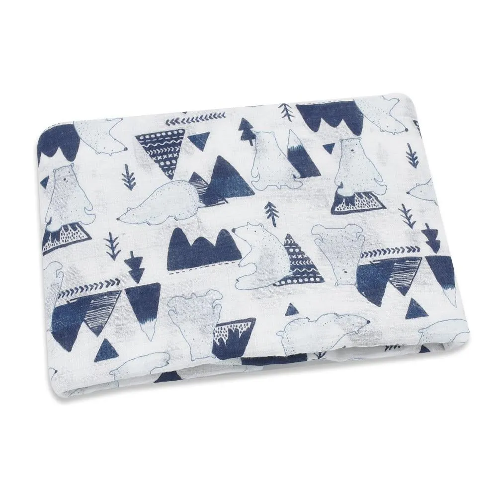 Baby Cotton Muslin Sleep Sack Wrap Swaddle Blanket Stroller Cover