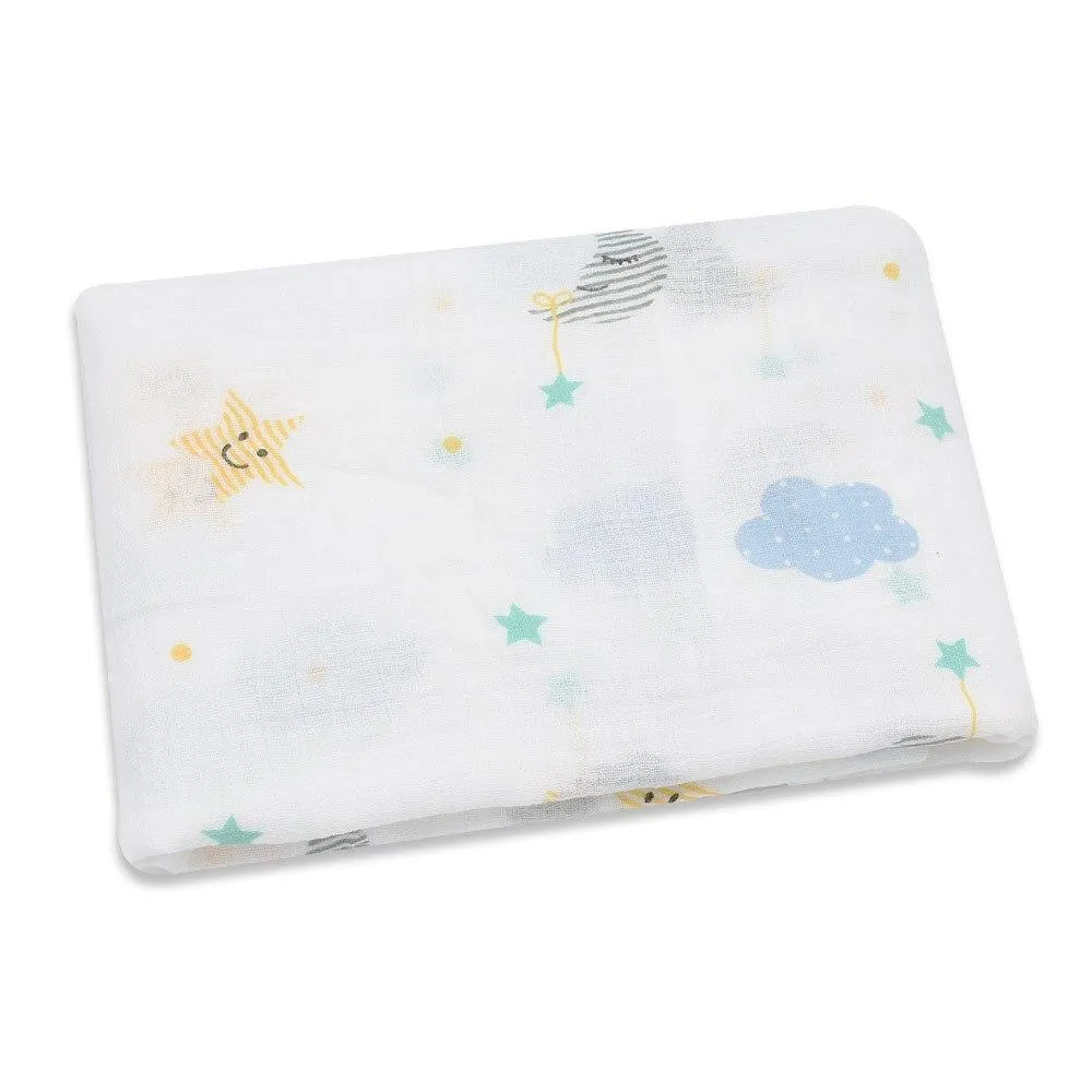 Baby Cotton Muslin Sleep Sack Wrap Swaddle Blanket Stroller Cover