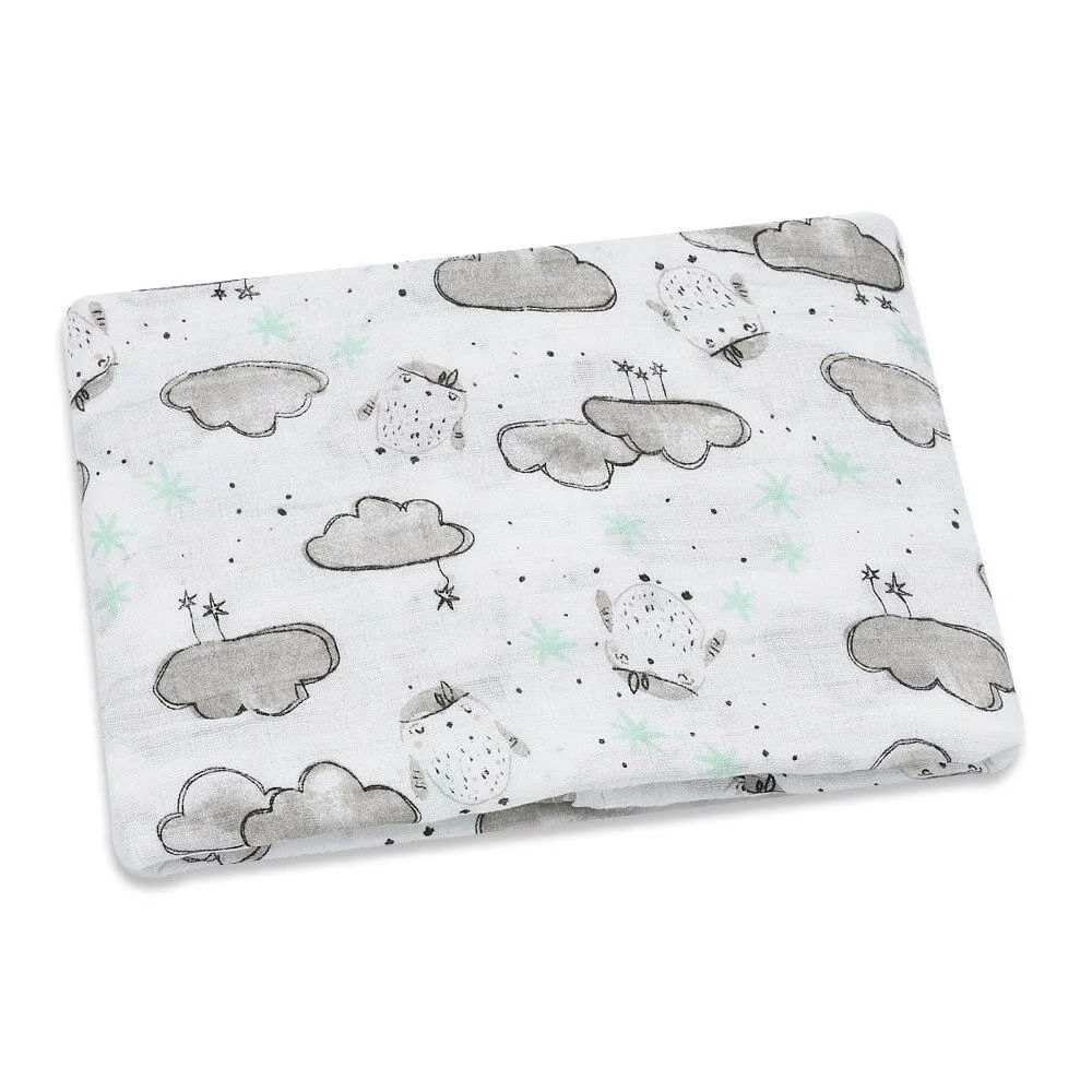 Baby Cotton Muslin Sleep Sack Wrap Swaddle Blanket Stroller Cover