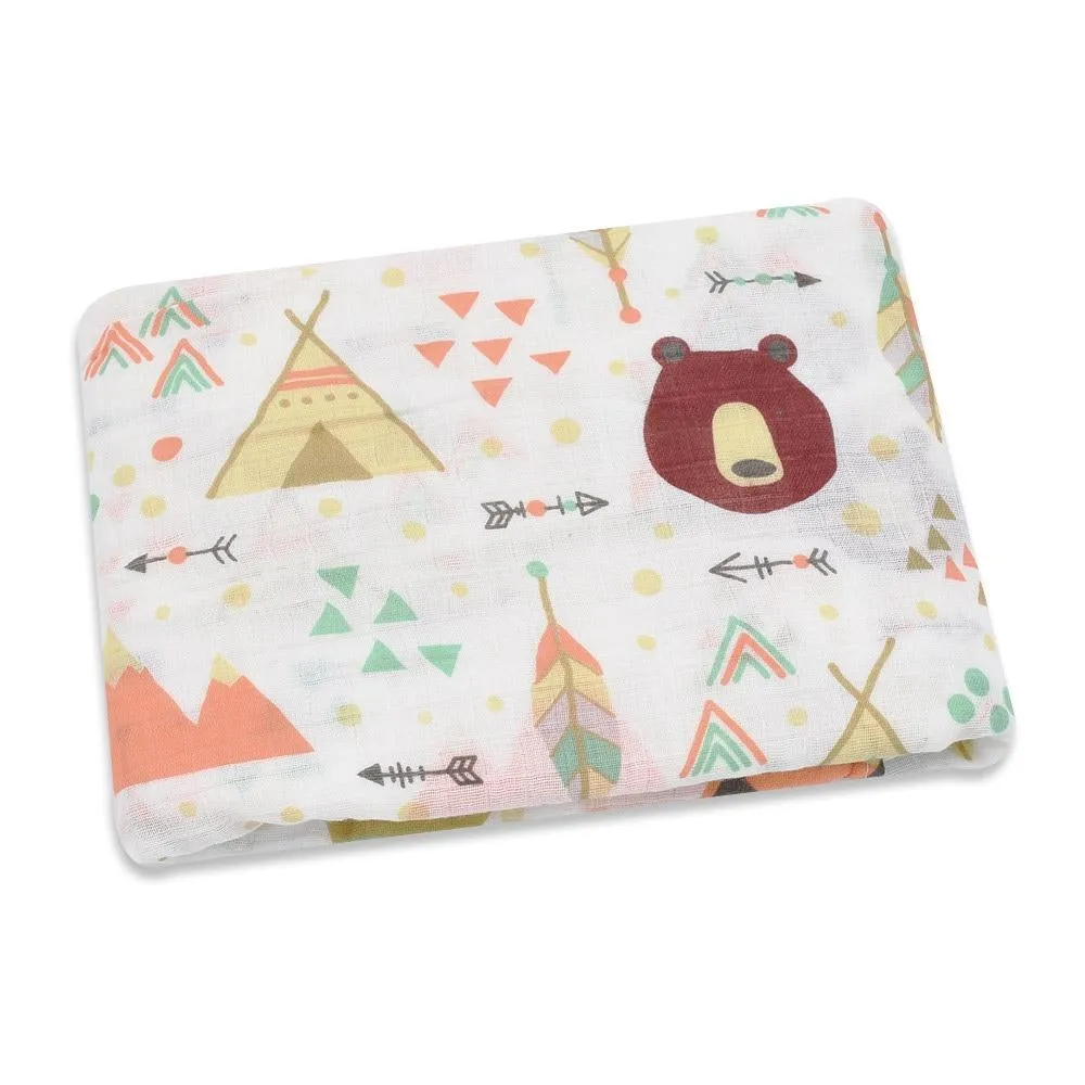 Baby Cotton Muslin Sleep Sack Wrap Swaddle Blanket Stroller Cover