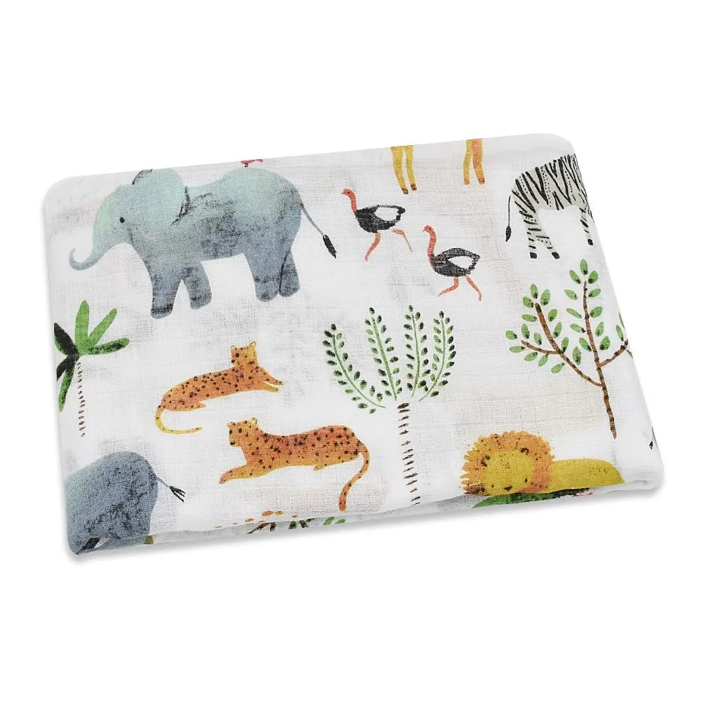 Baby Cotton Muslin Sleep Sack Wrap Swaddle Blanket Stroller Cover