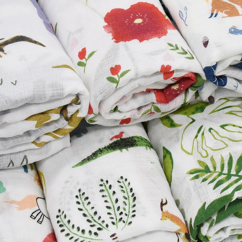 Baby Cotton Muslin Sleep Sack Wrap Swaddle Blanket Stroller Cover