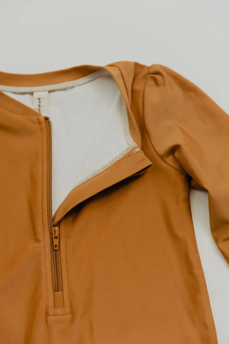 Babysprouts Rashguard in Butterscotch