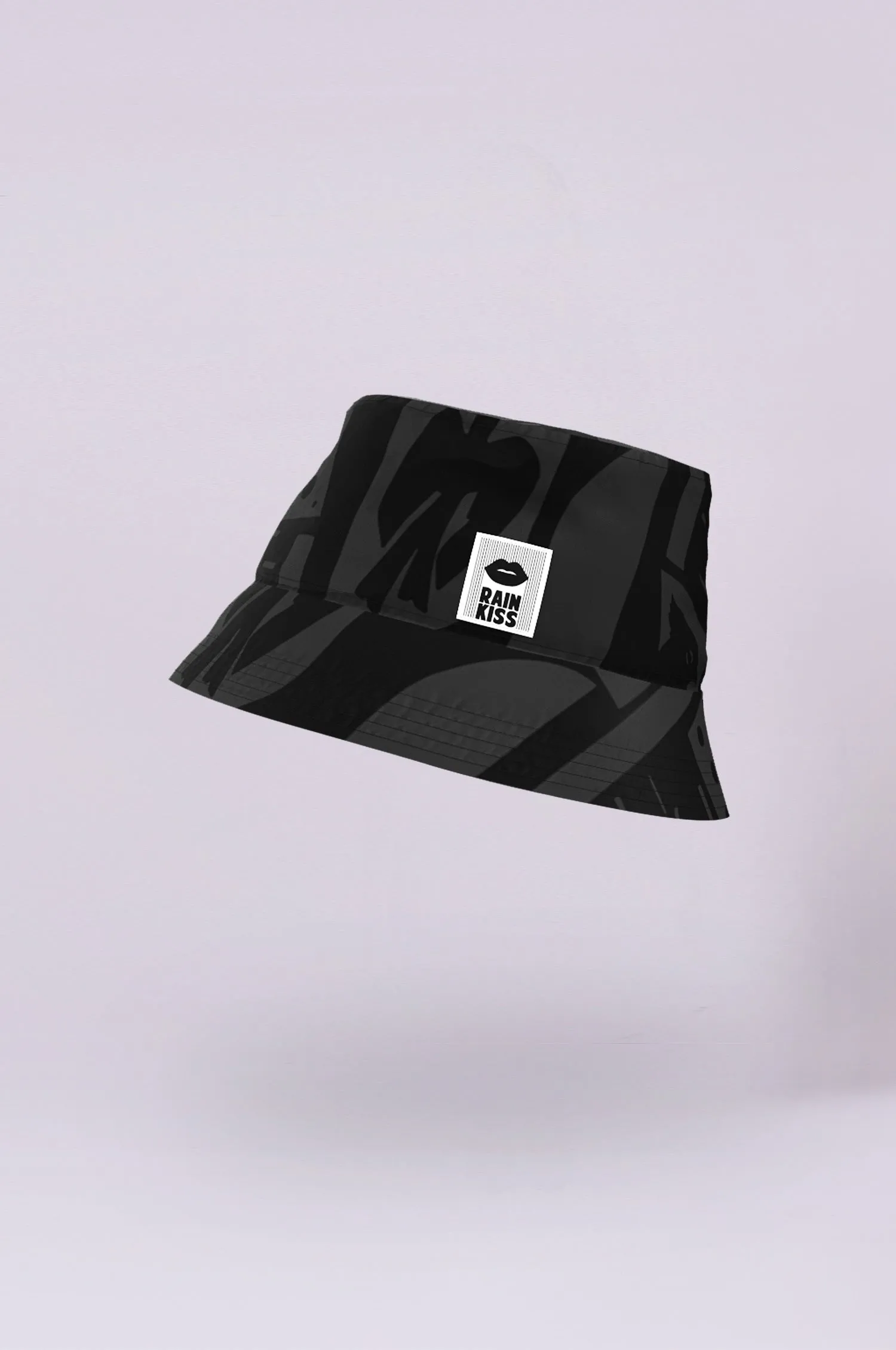 Back to Black Art Camo Bucket Hat