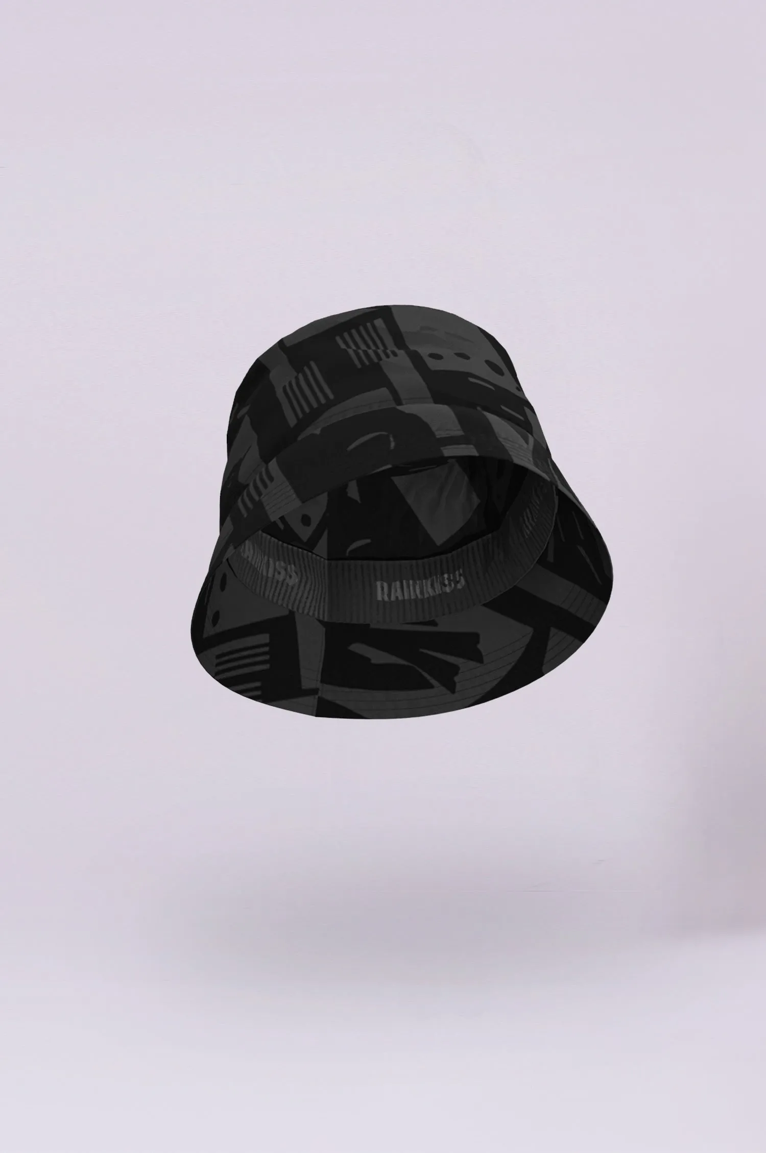 Back to Black Art Camo Bucket Hat