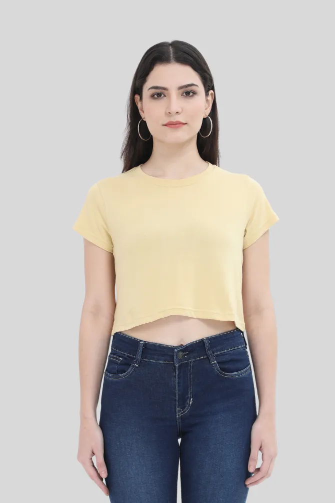 Beige Crop Tops for women