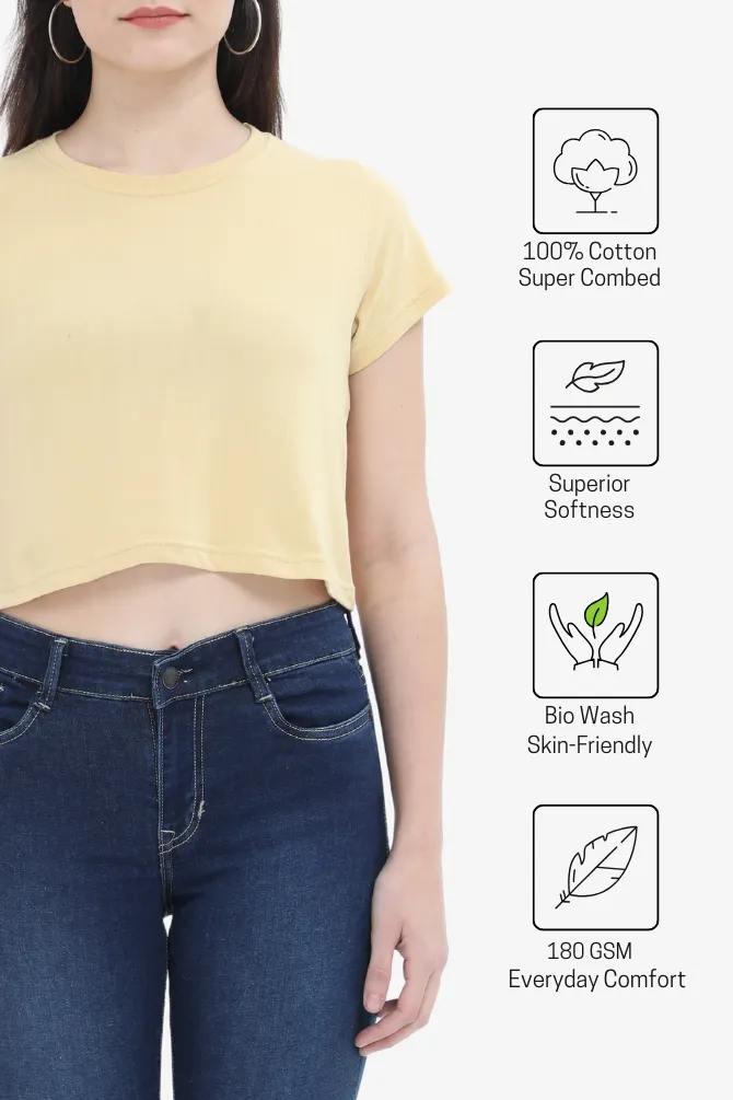 Beige Crop Tops for women
