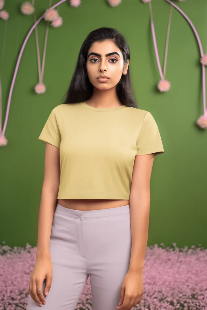 Beige Crop Tops for women