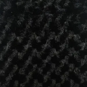 Black Rich Rose Rosette Floral Minky Fabric | Super Soft Fabric