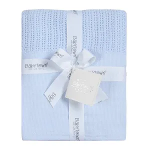 Blue Cellular Border Blanket (Size 70 X 90cm)