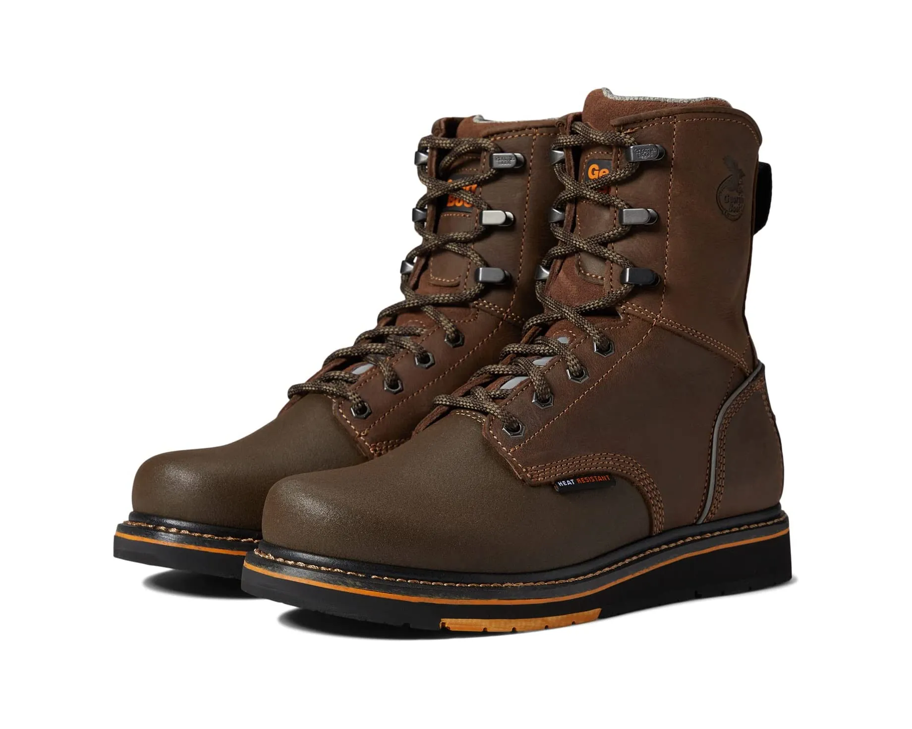 Boots AMP LT Power Wedge 8" Soft Georgia Boot, brown