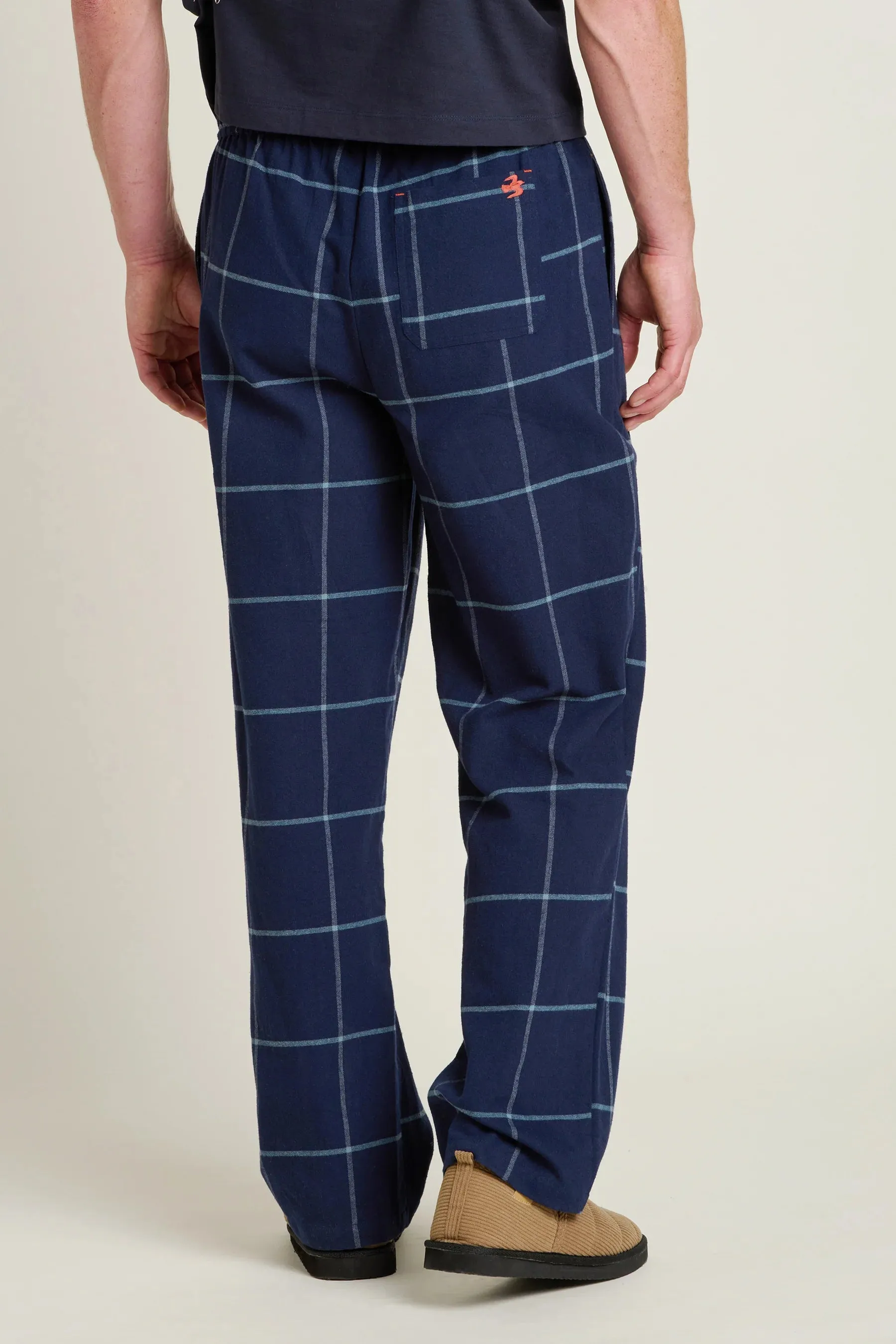 Brakeburn 32 Navy Check Pajama Bottoms