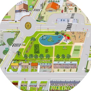 Bramble Town Tuff Tray Mat