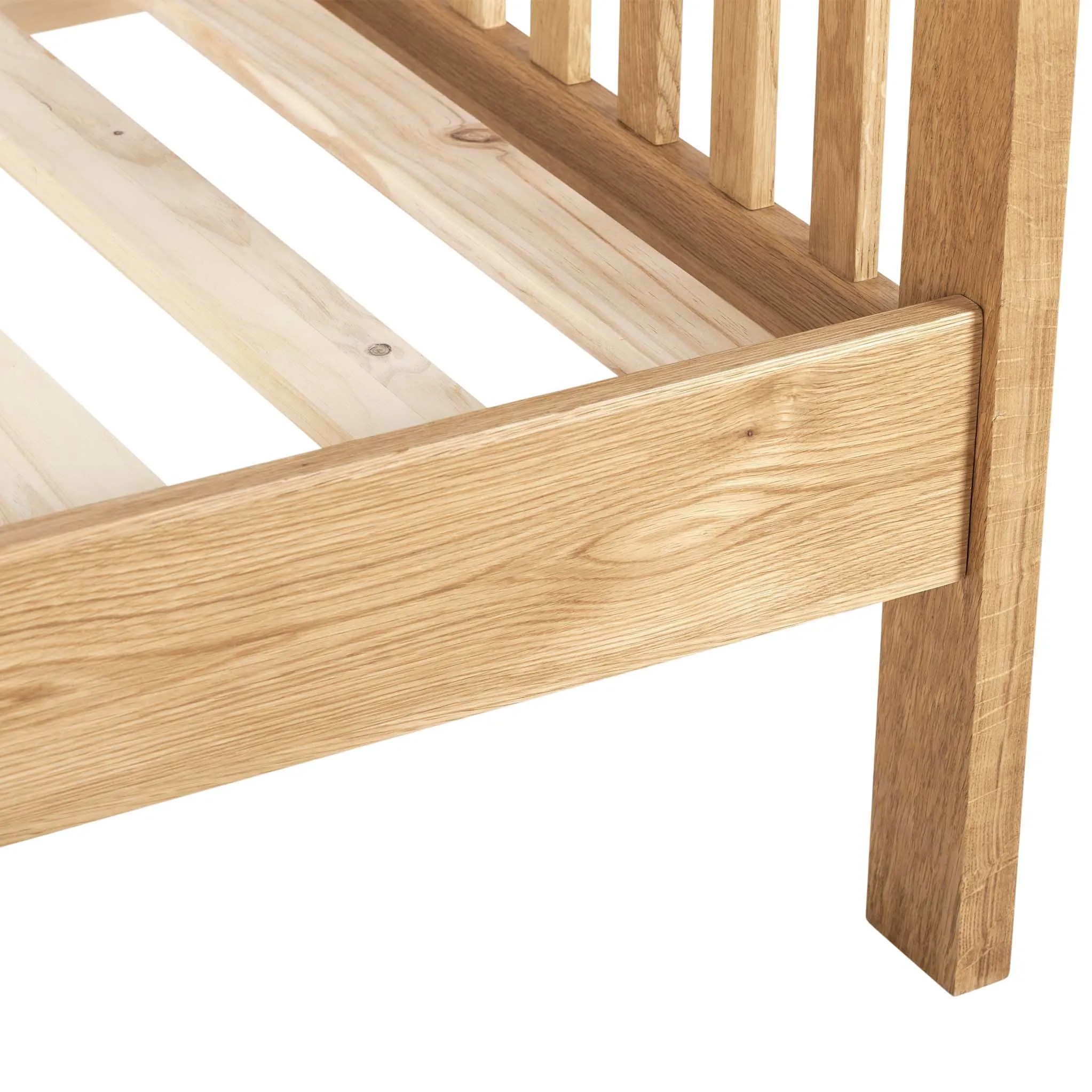 Charlestown Oak 4ft 6in Double Bed Frame