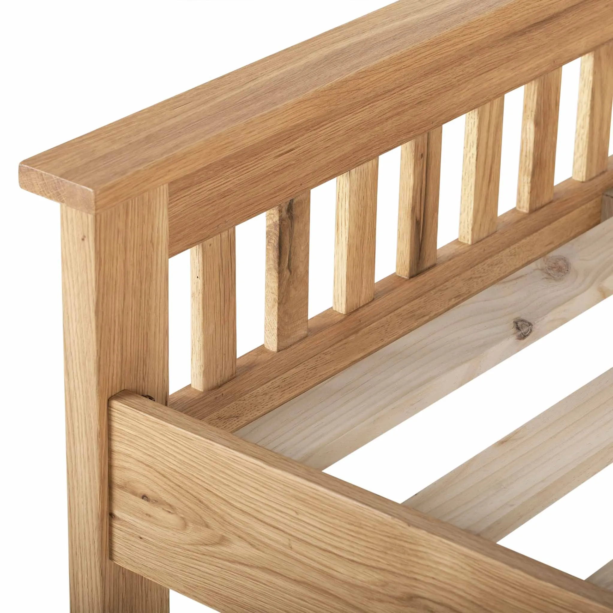 Charlestown Oak 4ft 6in Double Bed Frame