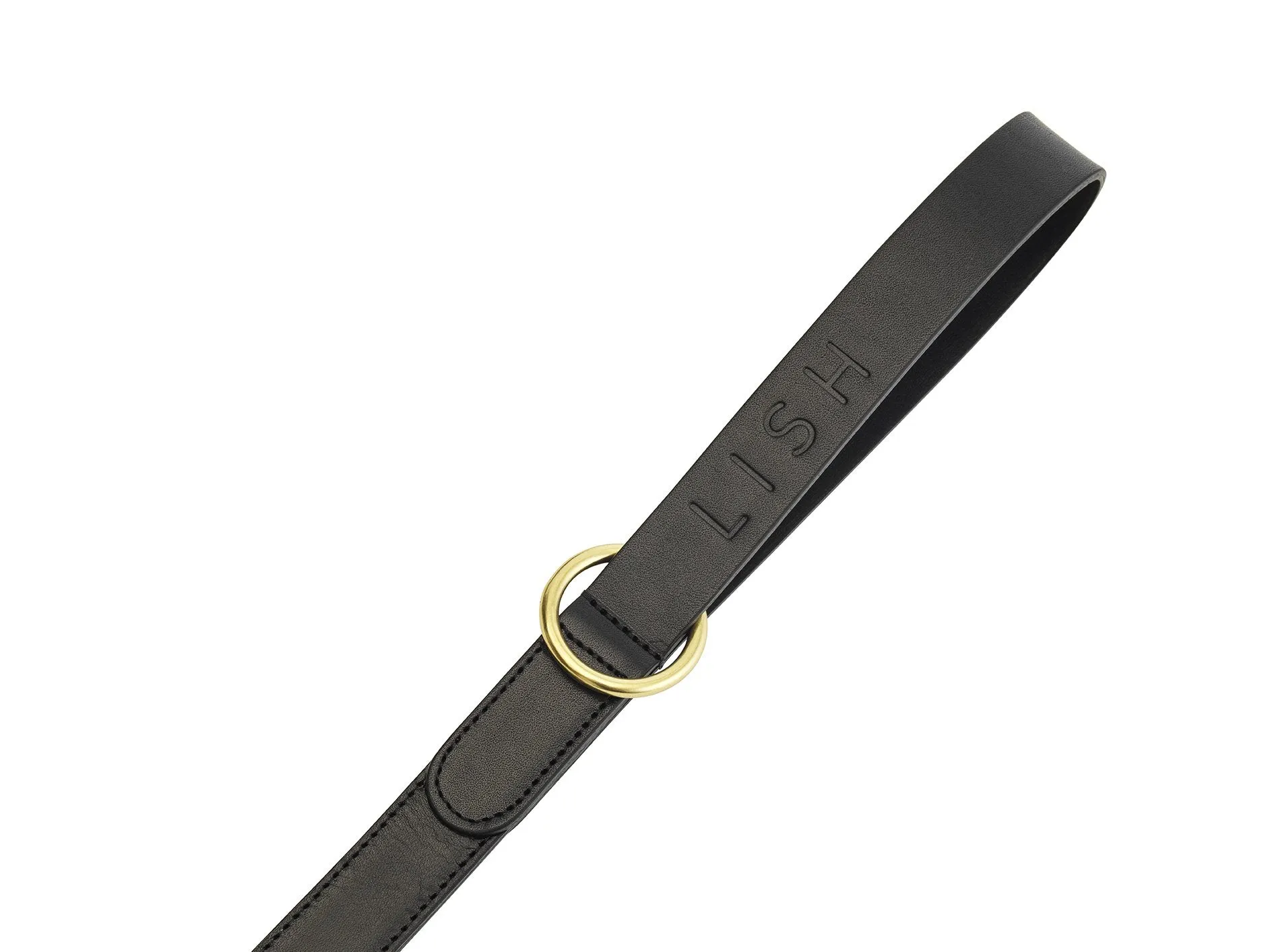 Coopers Black Luxe Designer Leather Dog Lead