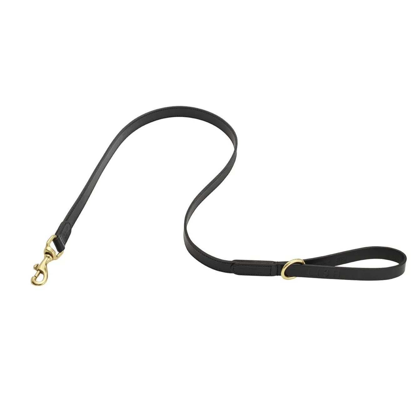 Coopers Black Luxe Designer Leather Dog Lead
