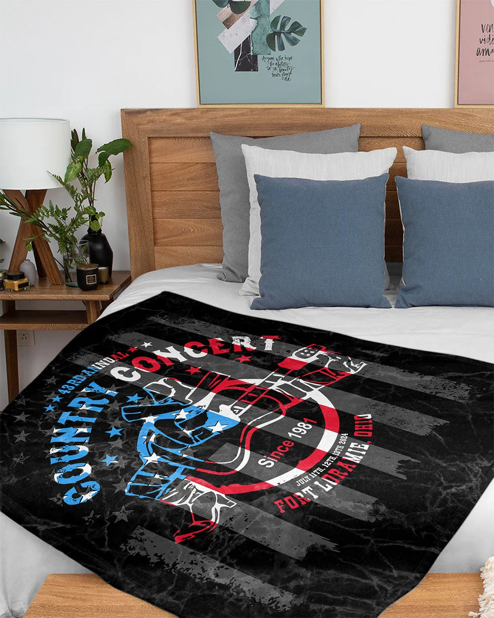 Country Concert '24 50" x 60" Plush Minky Blanket