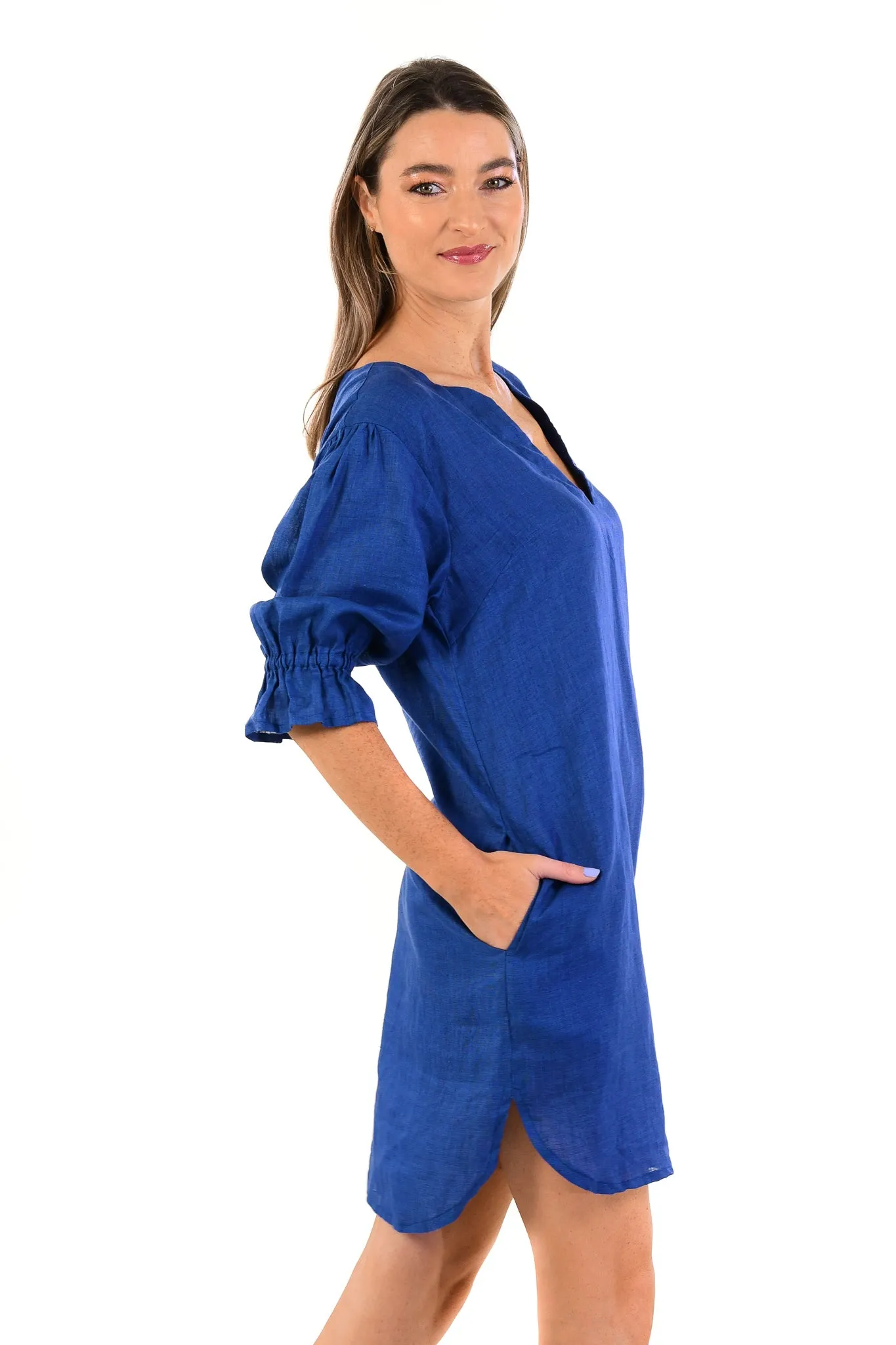 Deborah Dress / Indigo