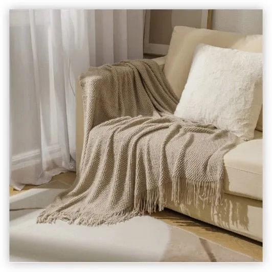 Decorative Thickened Knitted Blanket