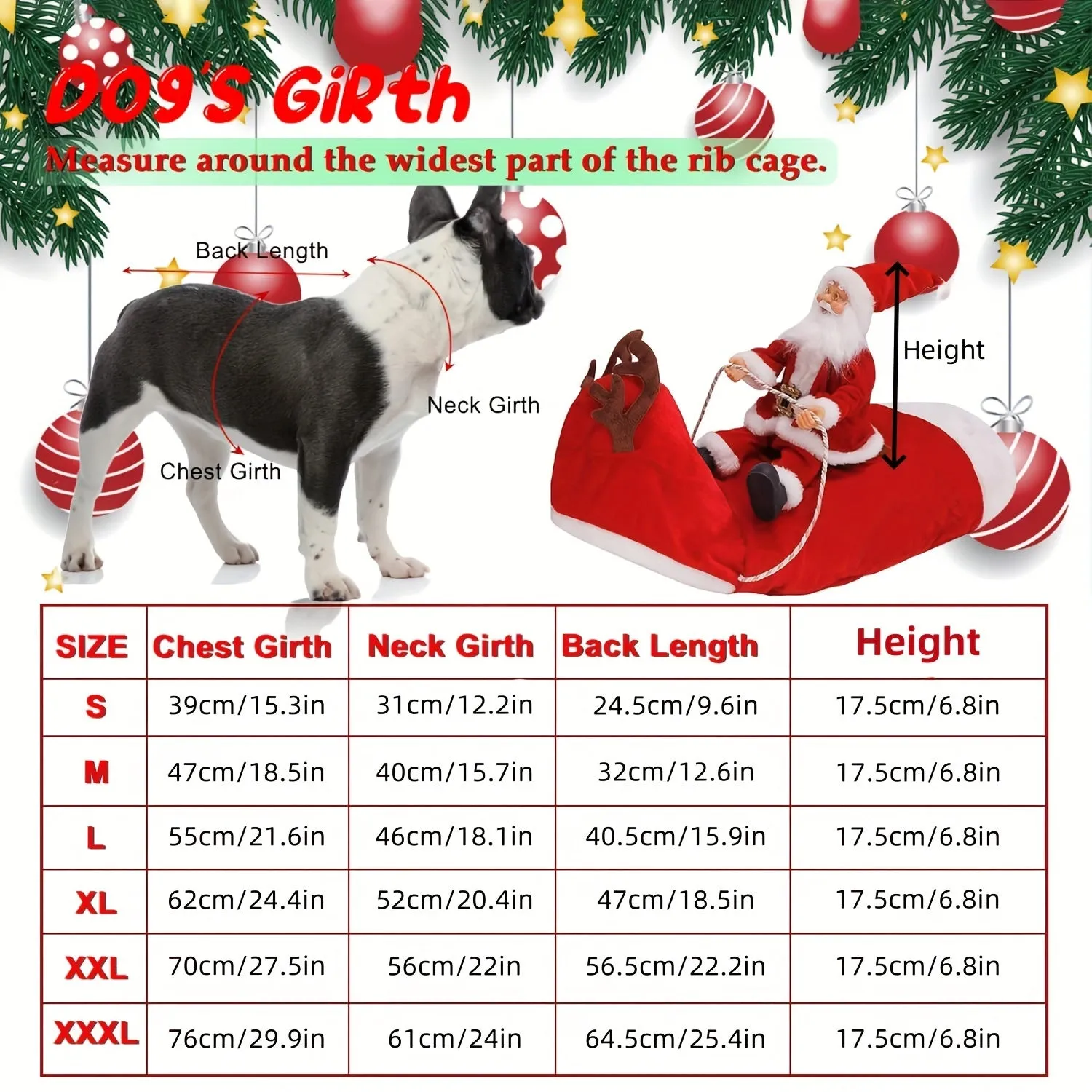 Festive Santa Claus Dog Costume with Adjustable Hook-and-loop Fastener - Red Plush Pet Outfit for Small to Large Breeds, Perfect for Christmas Parties & Photo Ops