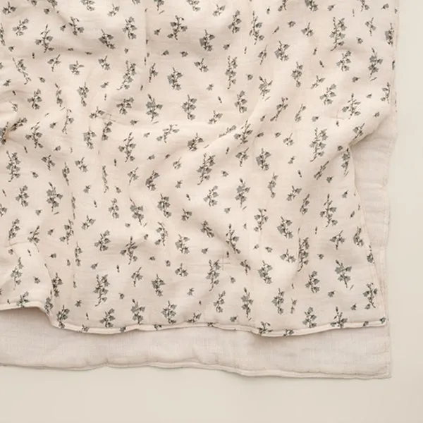 Garbo&Friends Muslin Filled Blanket - Bluebell
