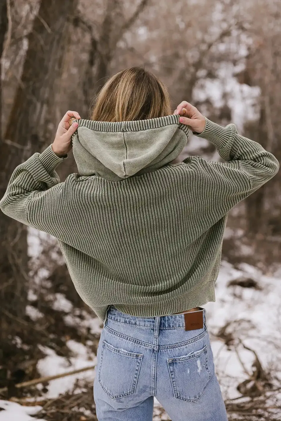 Gia Hooded Henley Sweater - FINAL SALE
