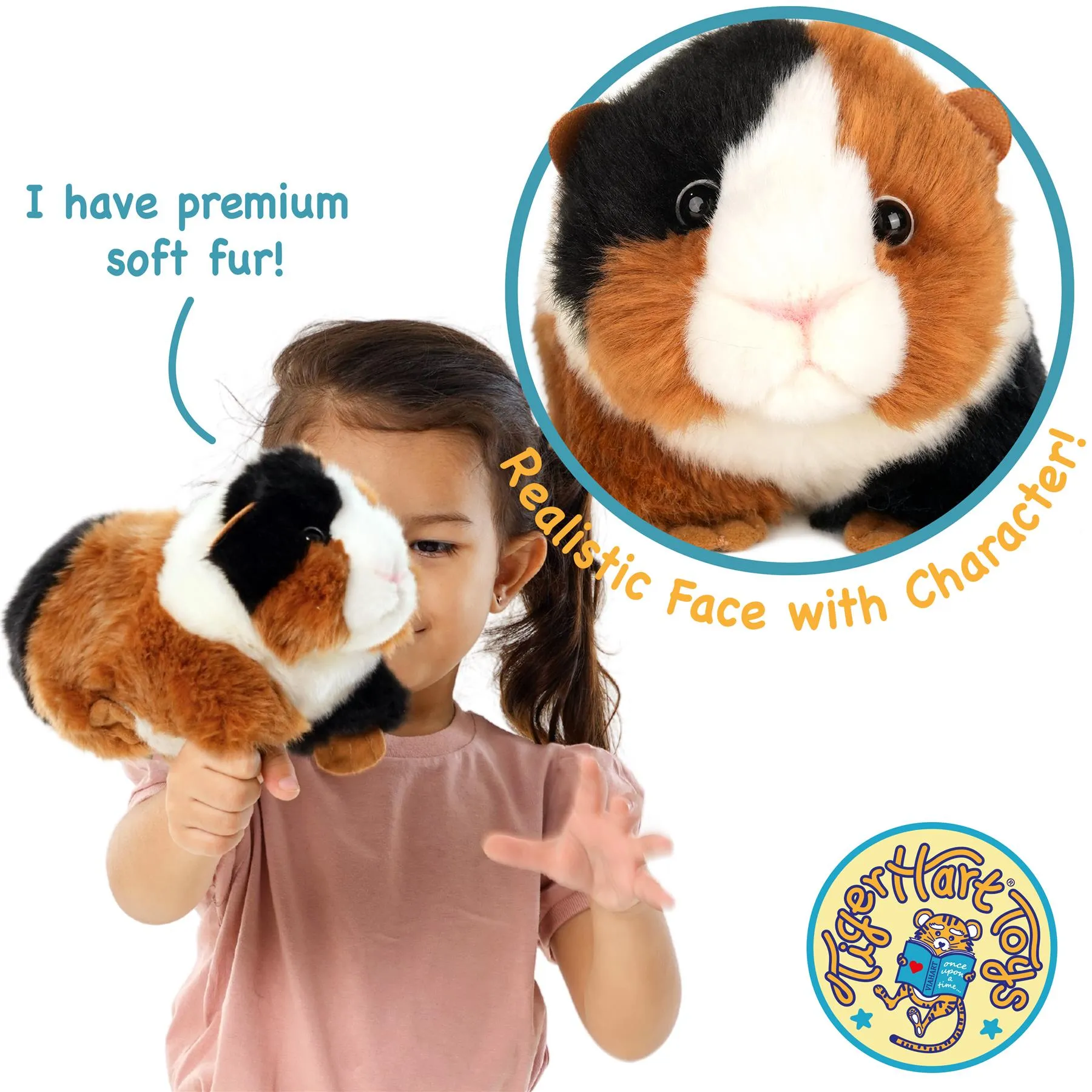 Gianni The Guinea Pig - 9 Inch Stuffed Animal Plush - by TigerHart Toys