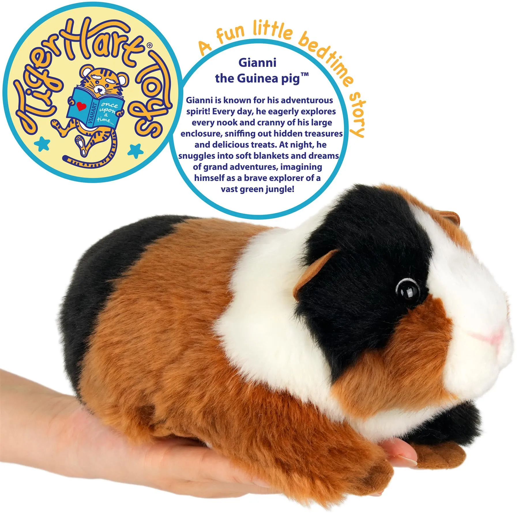 Gianni The Guinea Pig - 9 Inch Stuffed Animal Plush - by TigerHart Toys