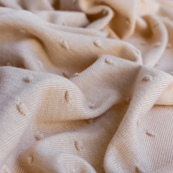 Hvid Blanket Bonnie - Oat