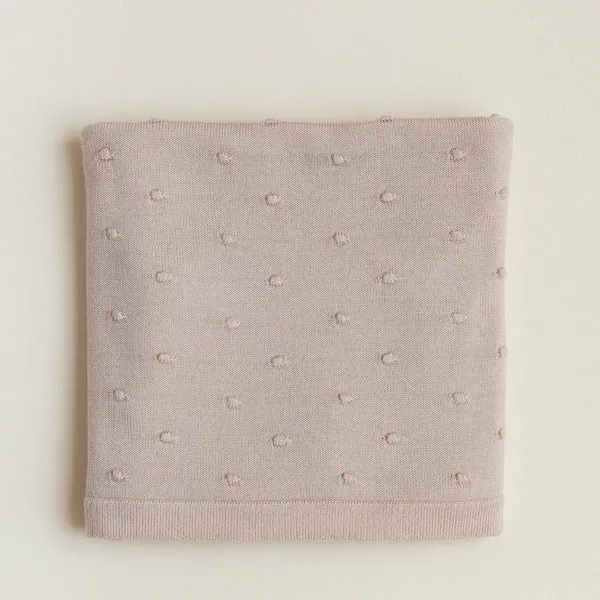 Hvid Blanket Bonnie - Oat