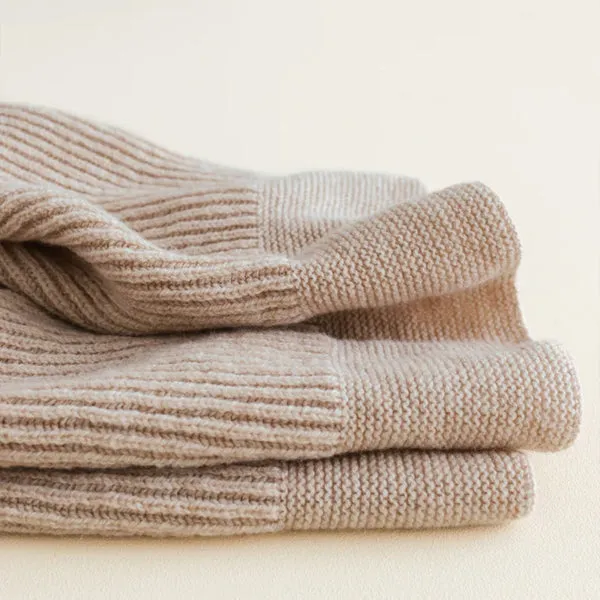 Hvid Blanket Gaston - Beige