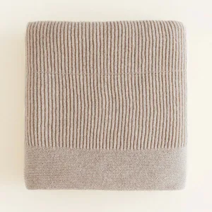 Hvid Blanket Gaston - Beige