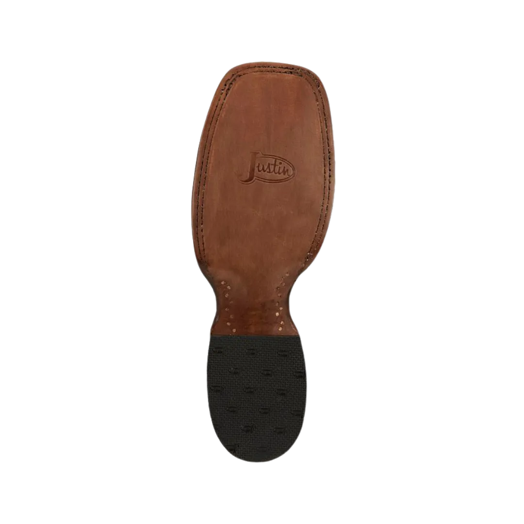 Justin Men's Pascoe Black Full Quill Ostrich Boots