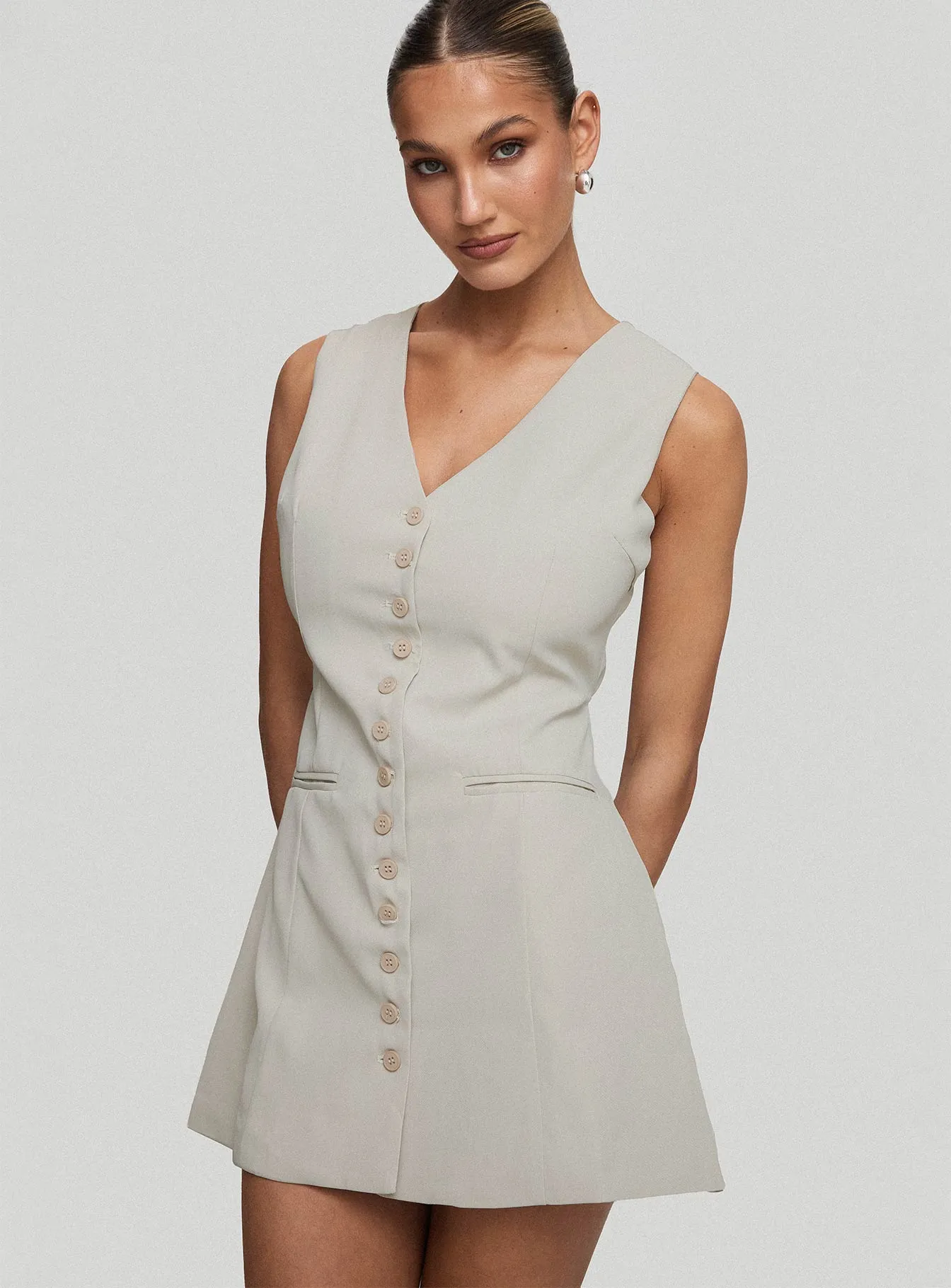Katja Mini Dress Oyster