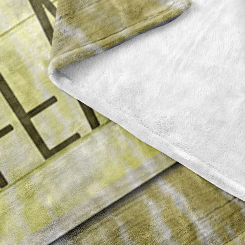 Let Your Faith Be Bigger Than Your Fear Fleece Blanket - Christian Blanket - Bible Verse Blanket