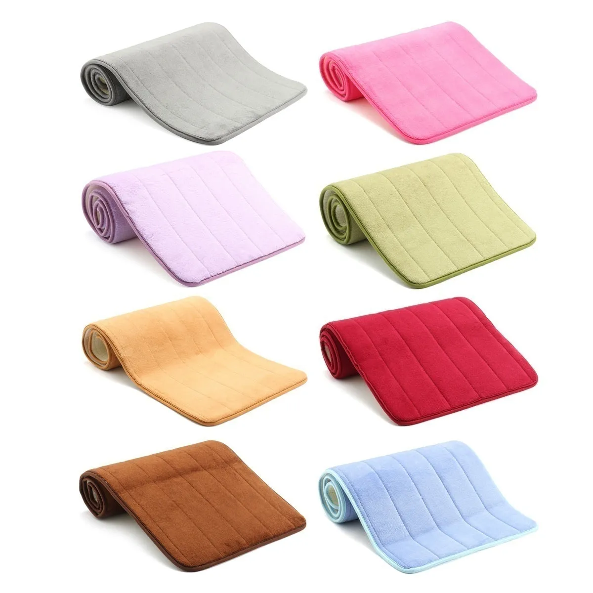 Memory Foam Bath Bathroom Bedroom Kitchen Floor Shower Mat Rug Non-slip Slip-resistant Absorbent Soft Carpet