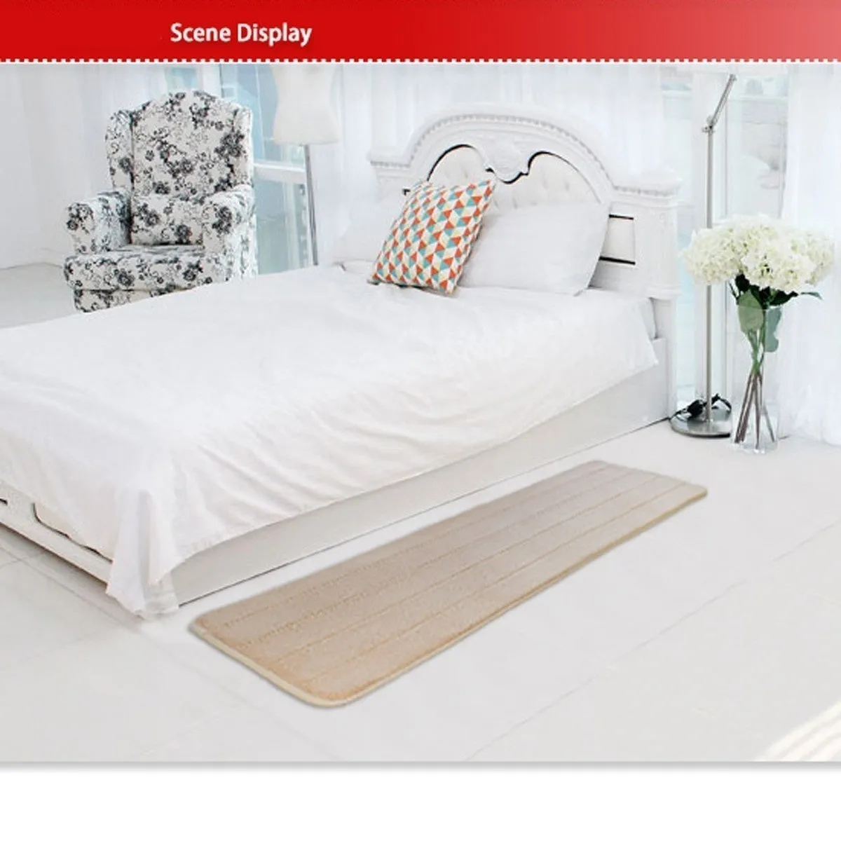 Memory Foam Bath Bathroom Bedroom Kitchen Floor Shower Mat Rug Non-slip Slip-resistant Absorbent Soft Carpet